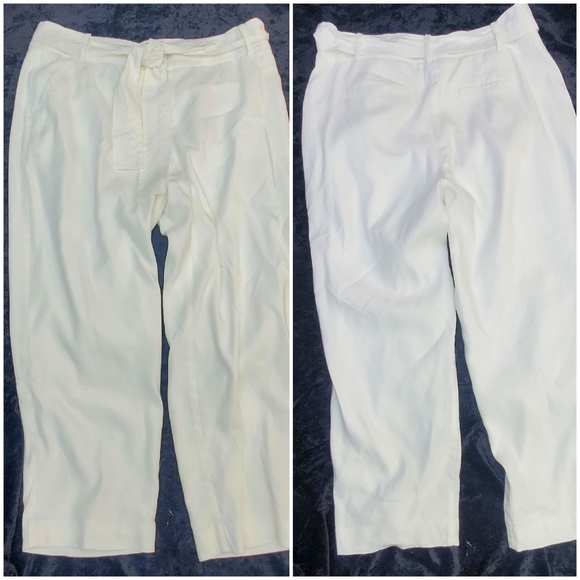 The Limited Fully Lined White Linen Trousers - Picture 1 of 12